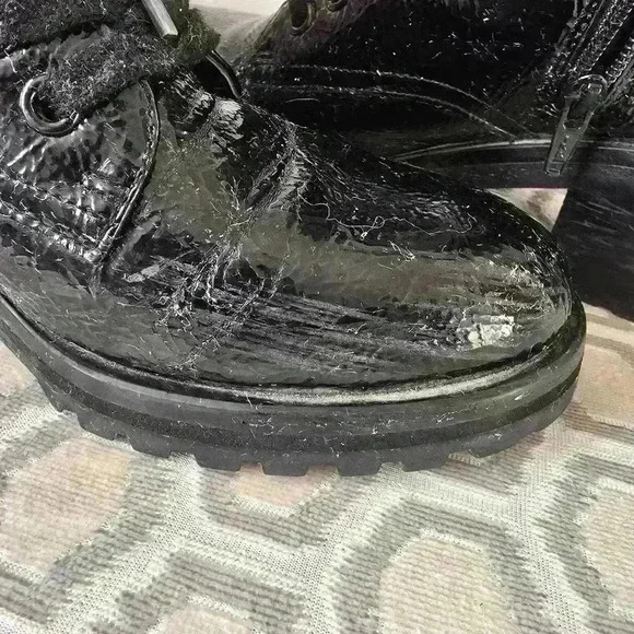 TOPSHOP PATTEN HEEL  BOOTIE - Picture 10 of 11